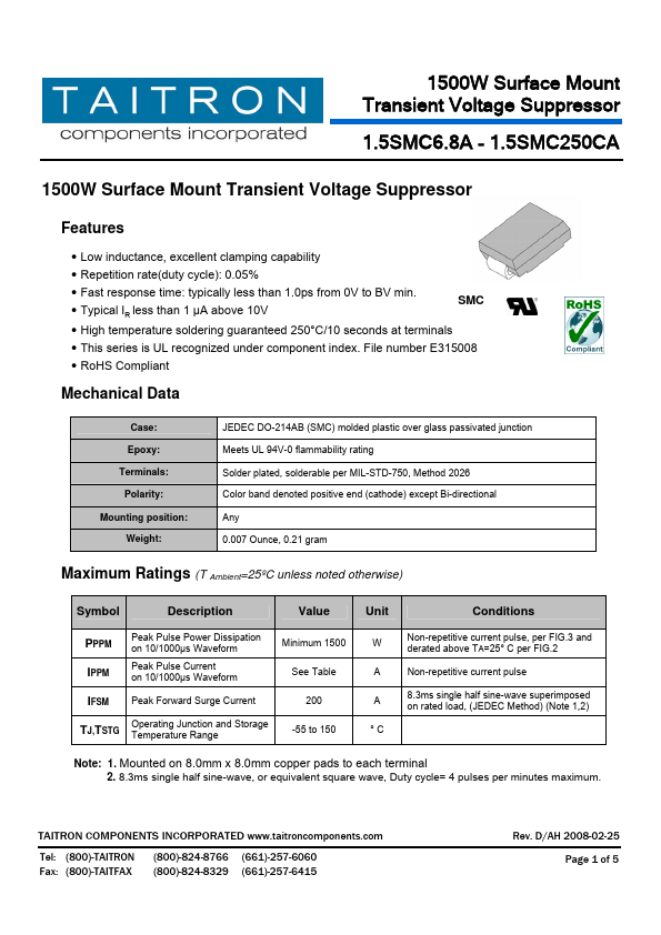 1.5SMC18A