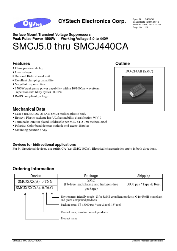 SMCJ100C