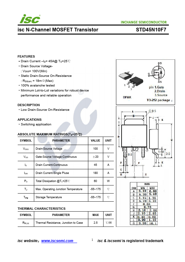 STD45N10F7