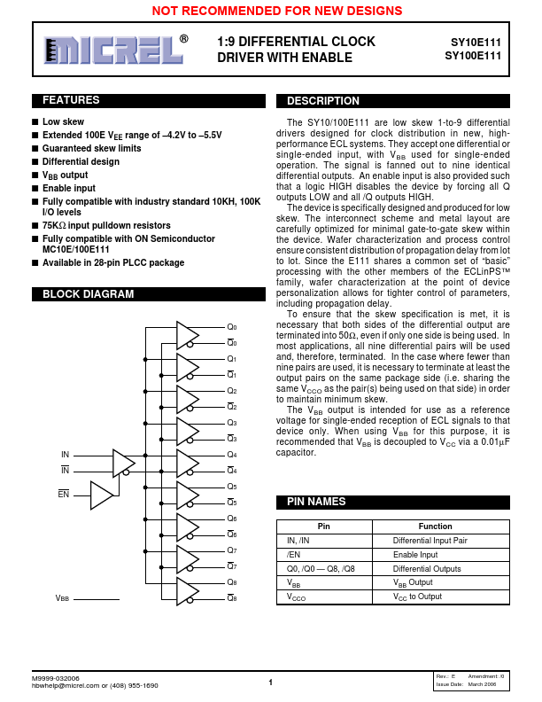 SY10E111