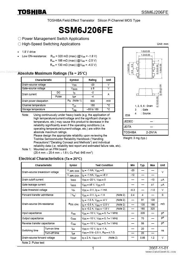 SSM6J206FE