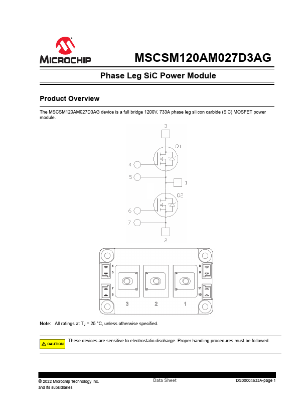 MSCSM120AM027D3AG