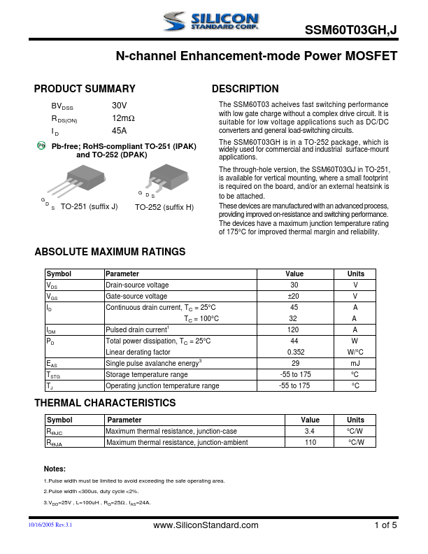 SSM60T03GH