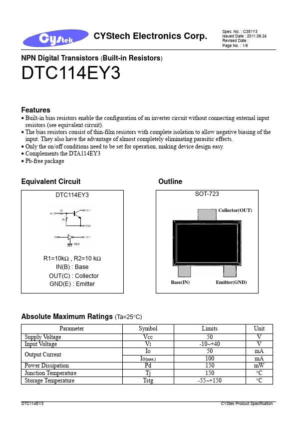 DTC114EY3