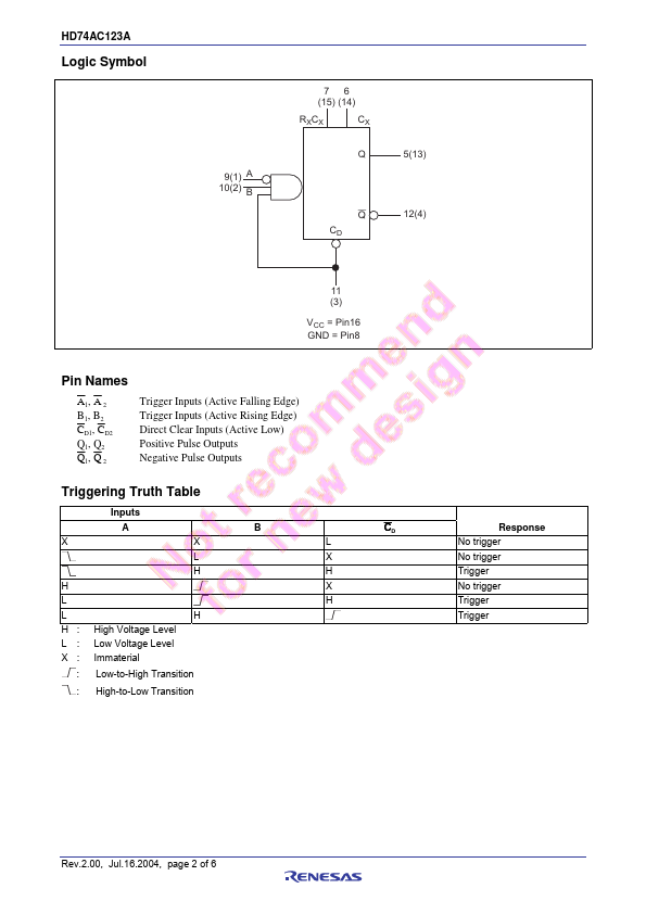 HD74AC123A