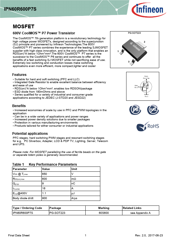 IPN60R600P7S