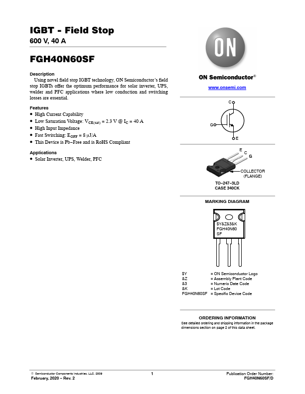 FGH40N60SF