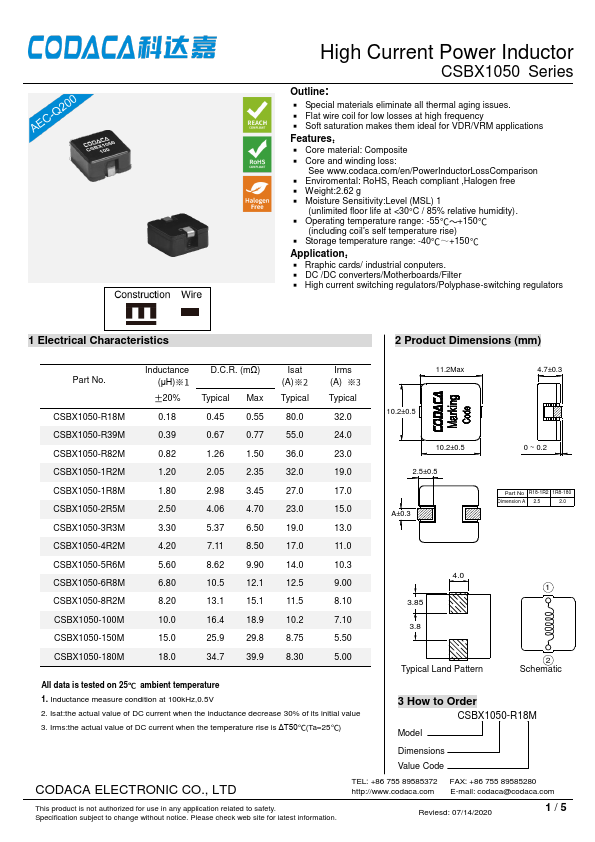 CSBX1050-6R8M