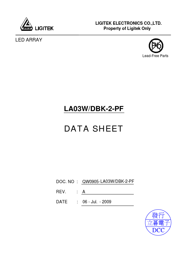 LA03W-DBK-2-PF