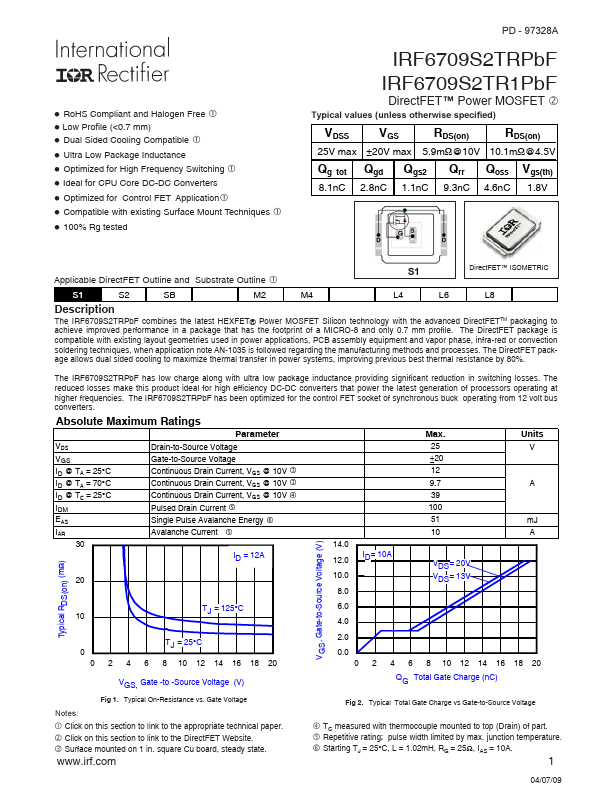 IRF6709S2TR1PBF