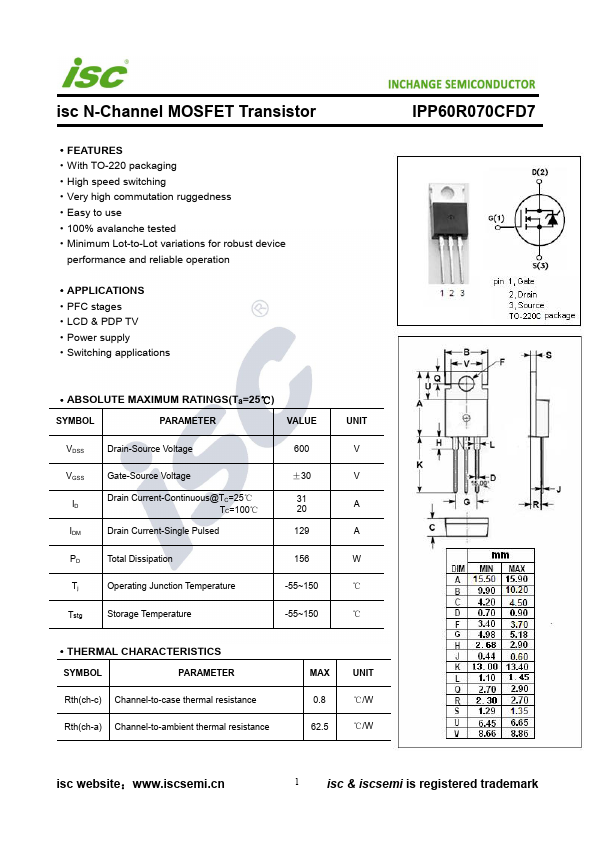 IPP60R070CFD7