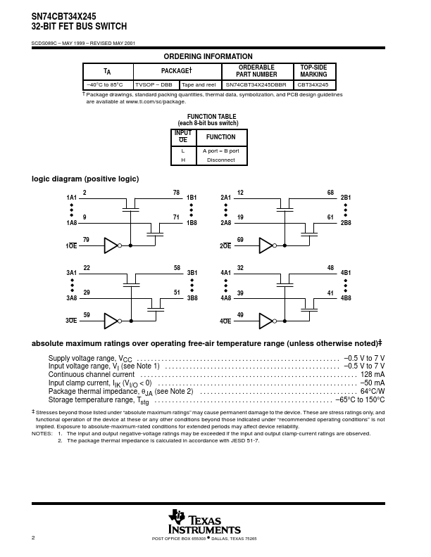 SN74CBT34X245