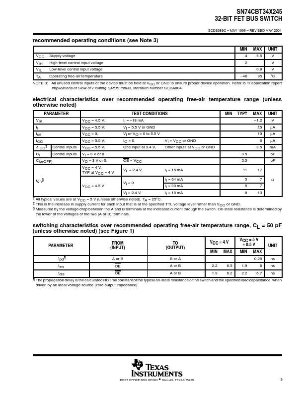 SN74CBT34X245