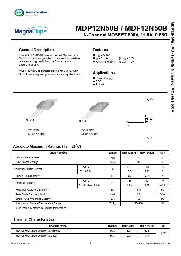 MDP12N50B