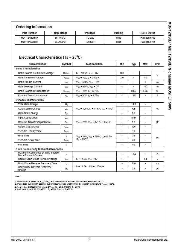 MDP12N50B