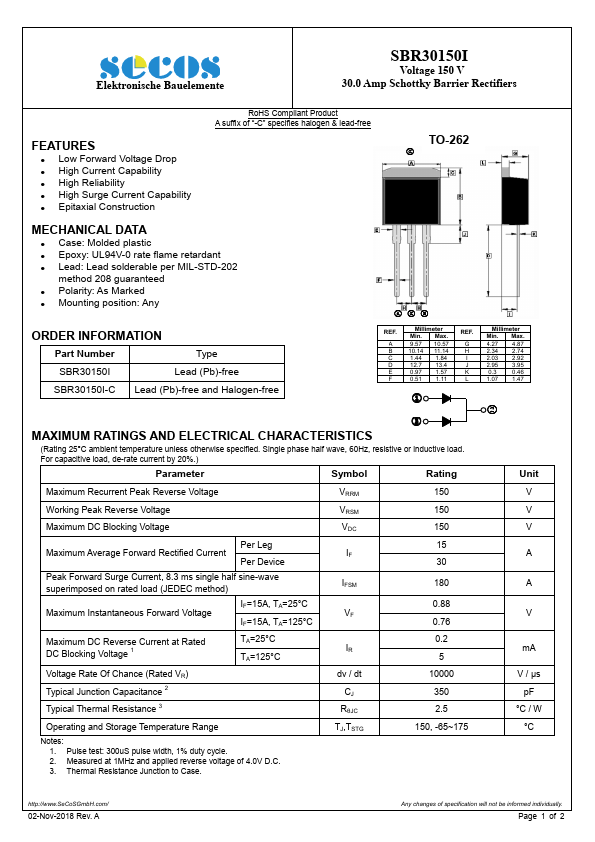 SBR30150I