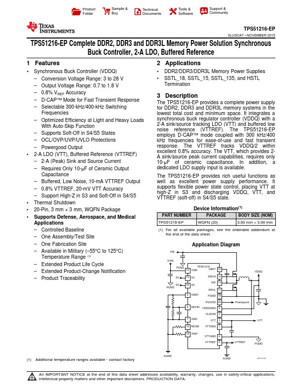 TPS51216-EP