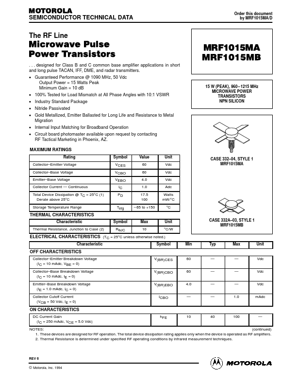 MRF1015Mx