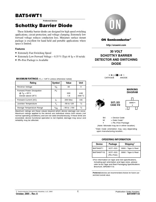 BAT54WT1