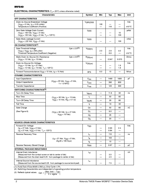 IRF540