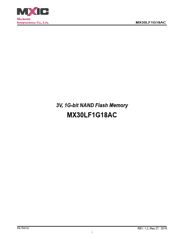 MX30LF1G18AC