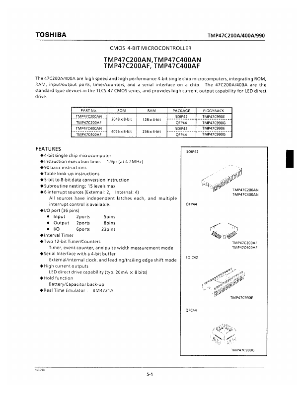 TMP47C200AF