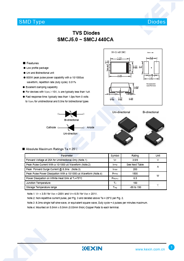 SMCJ250CA