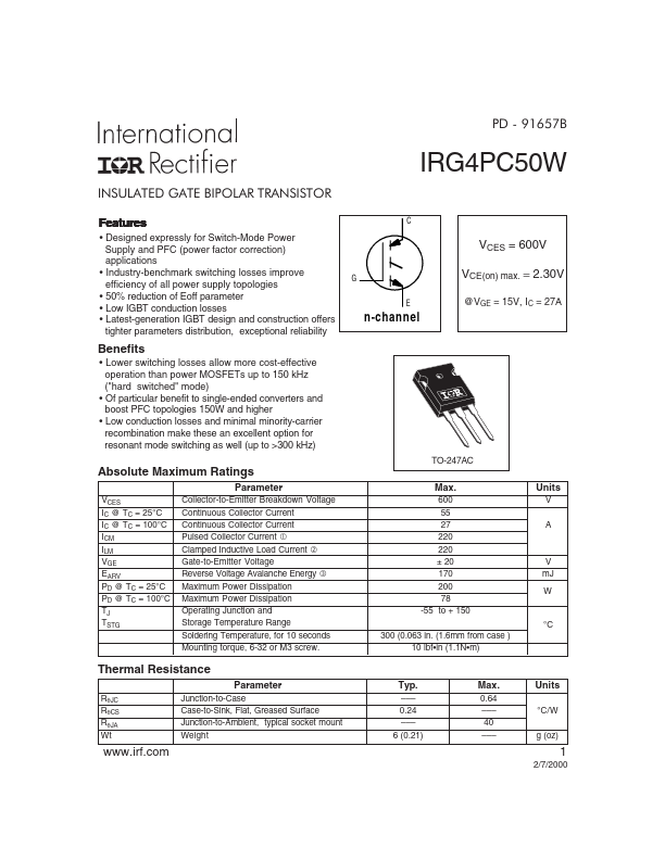 IRG4PC50W