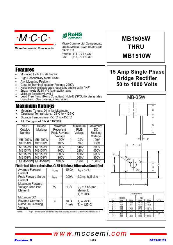 MB1510W