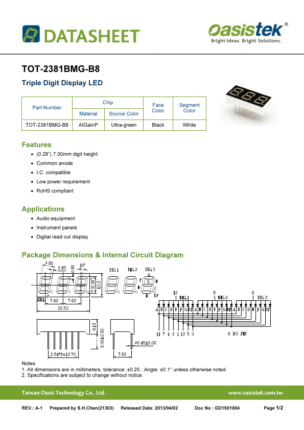 TOT-2381BMG-B8