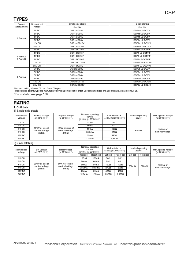 DSP1-DC6V-R