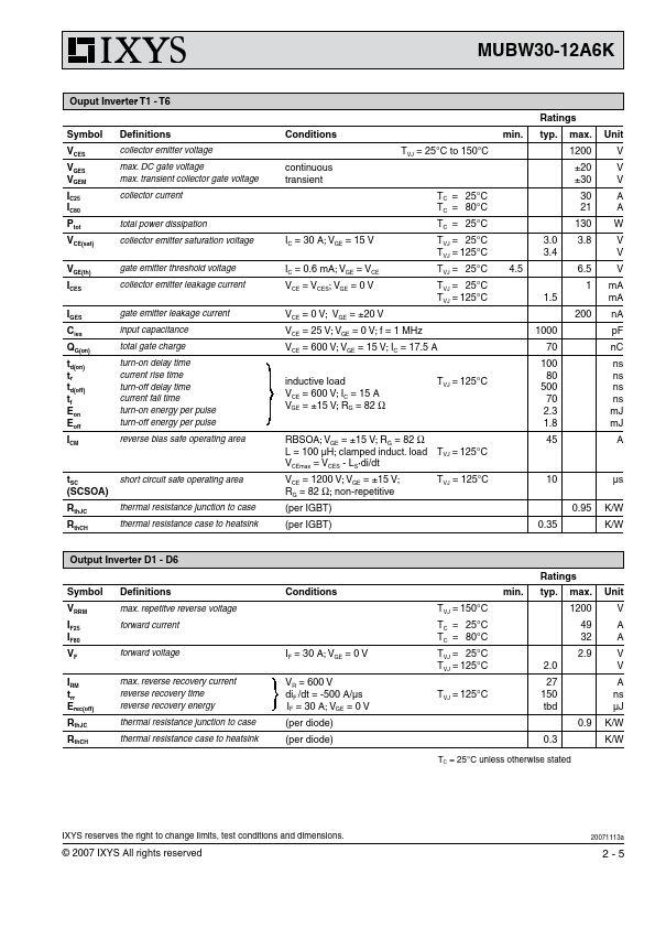 MUBW30-12A6K