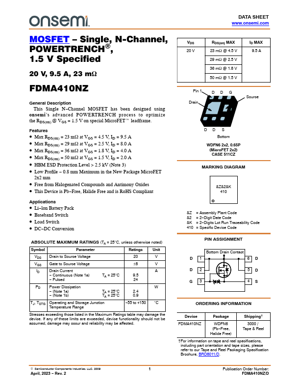 FDMA410NZ