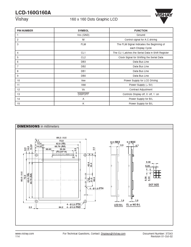 LCD160G160A