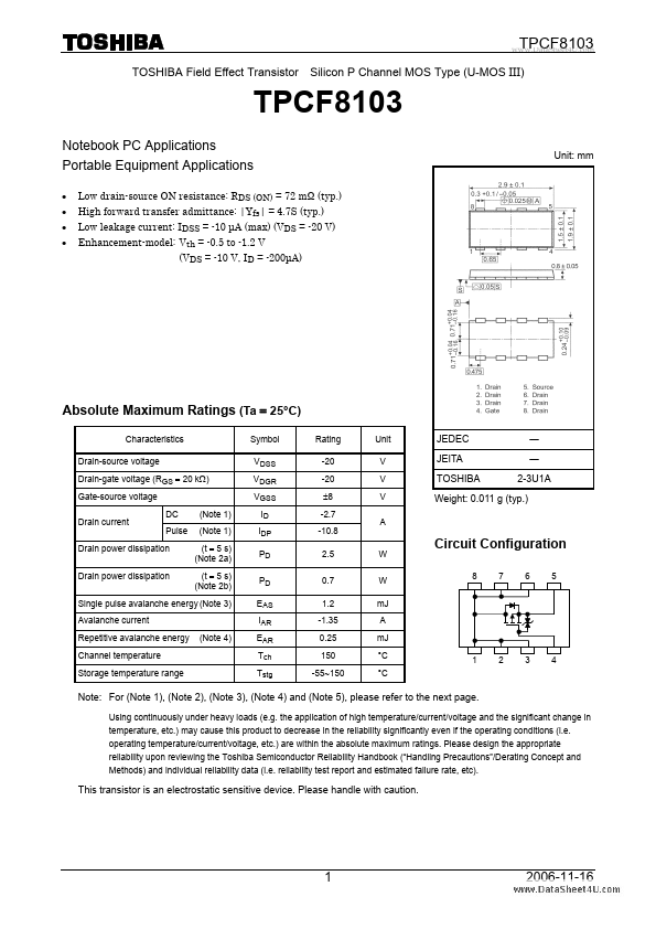 TPCF8103