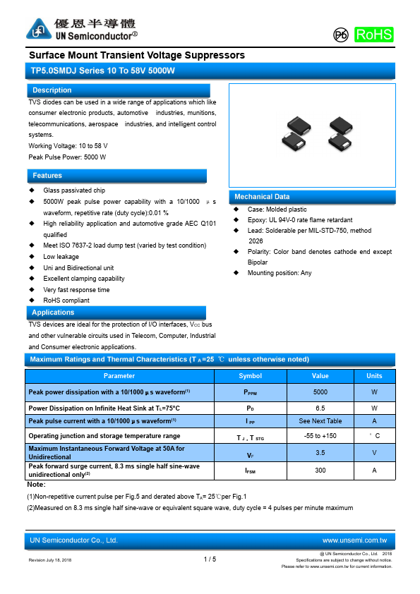 TP5.0SMDJ11A