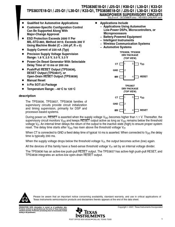 TPS3837K33-Q1