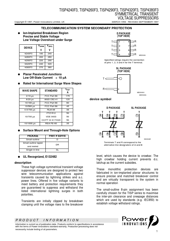 TISP4380F3