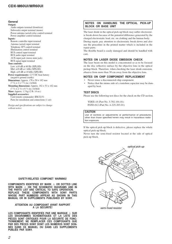 CDX-M60UI