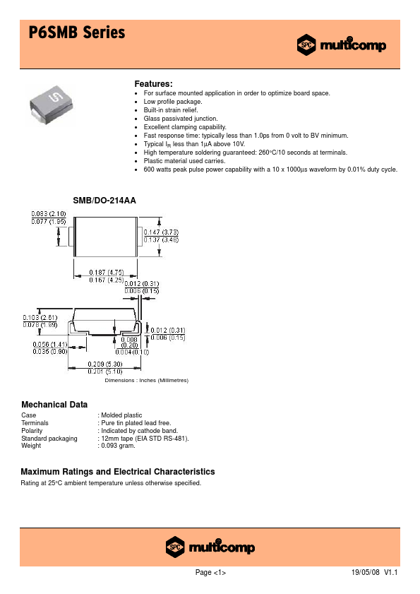 P6SMB150A