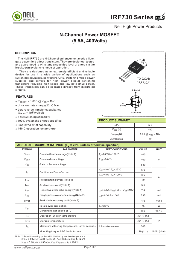 IRF730A