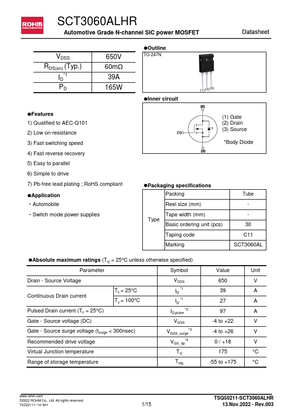 SCT3060ALHR