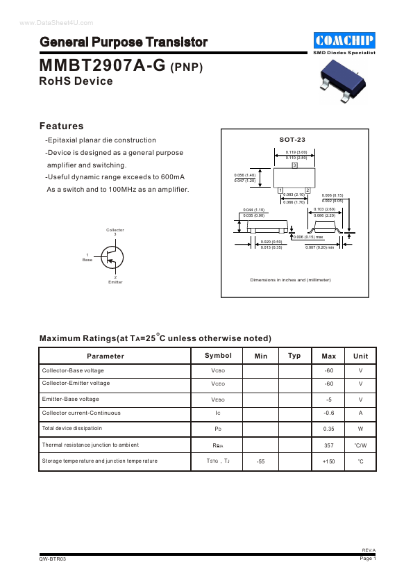 MMBT2907A-G