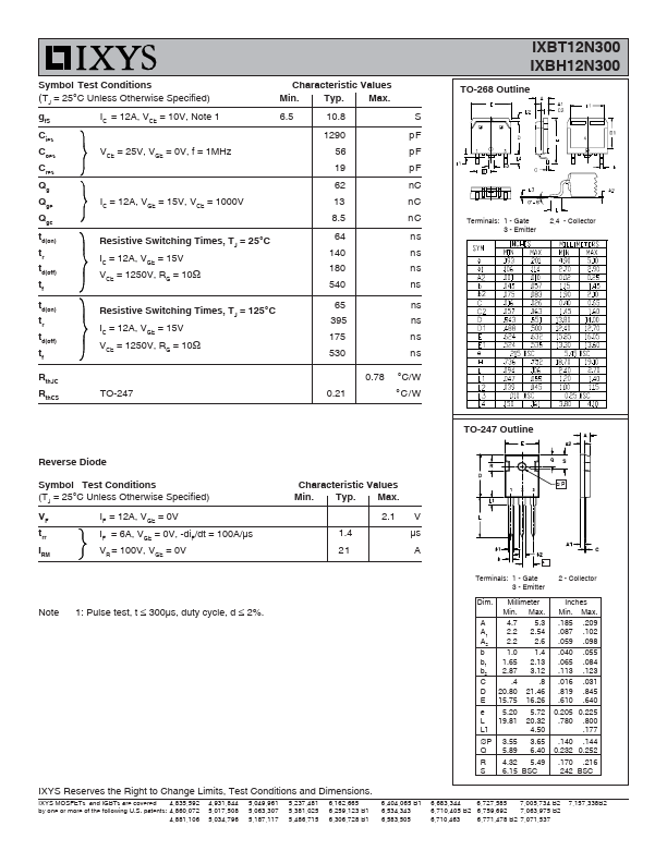 IXBT12N300