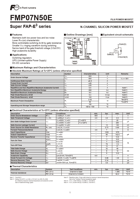 FMP07N50E