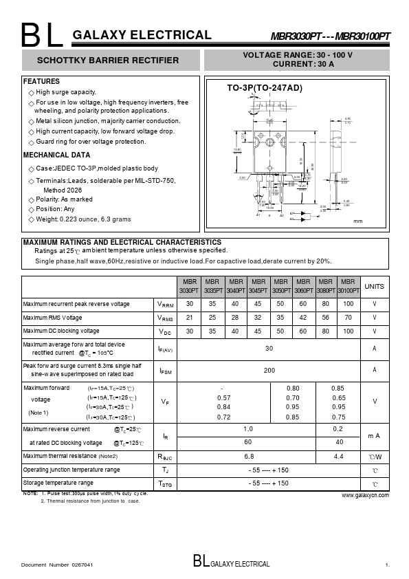 MBR30100PT