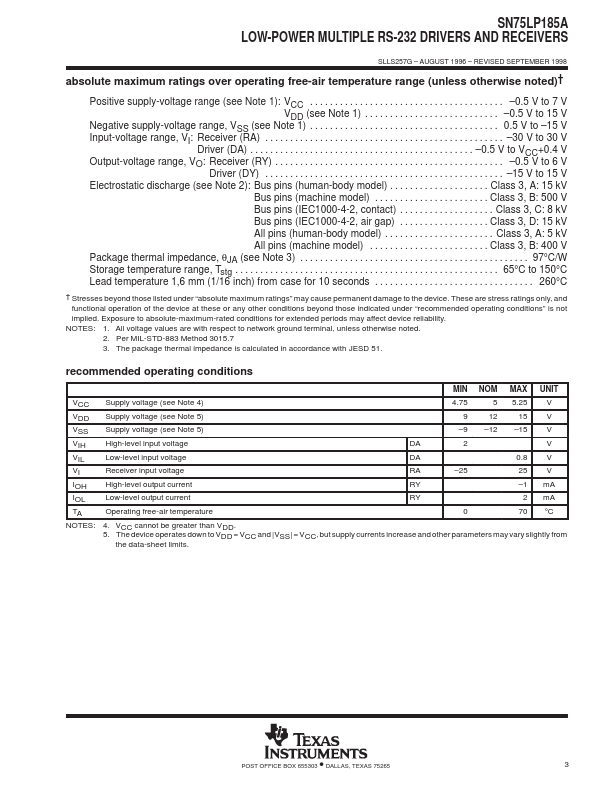 SN75LP185A