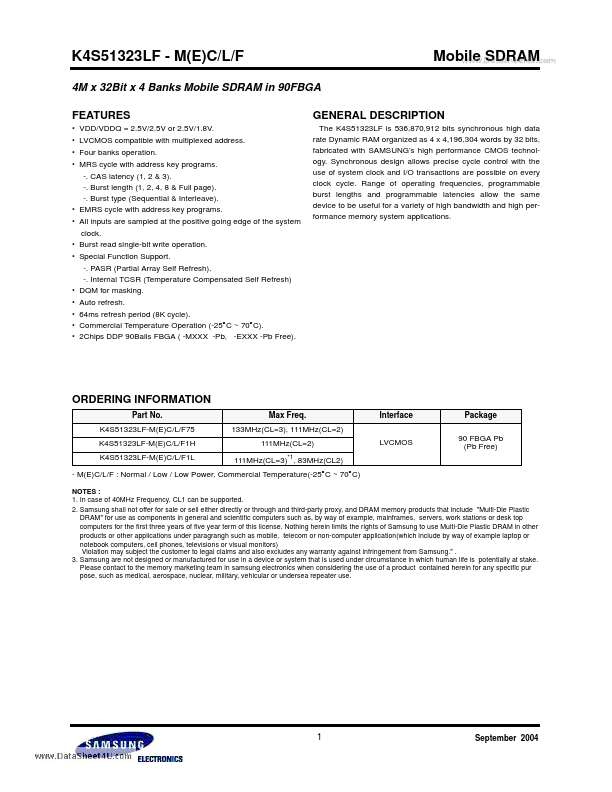 K4S51323LF-MEC