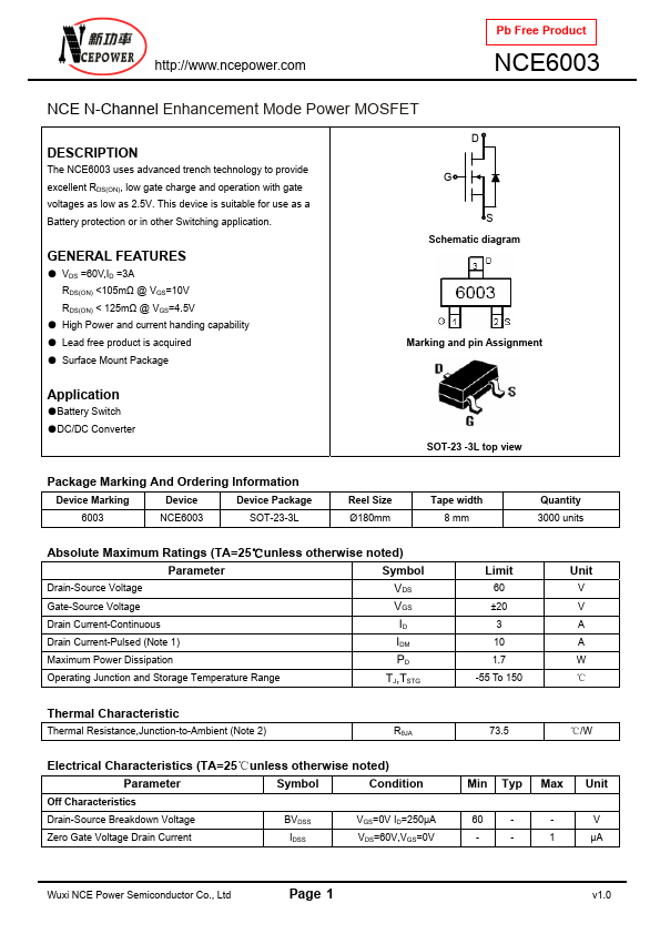 NCE6003