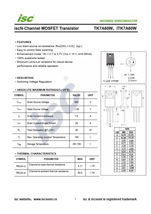 TK7A60W